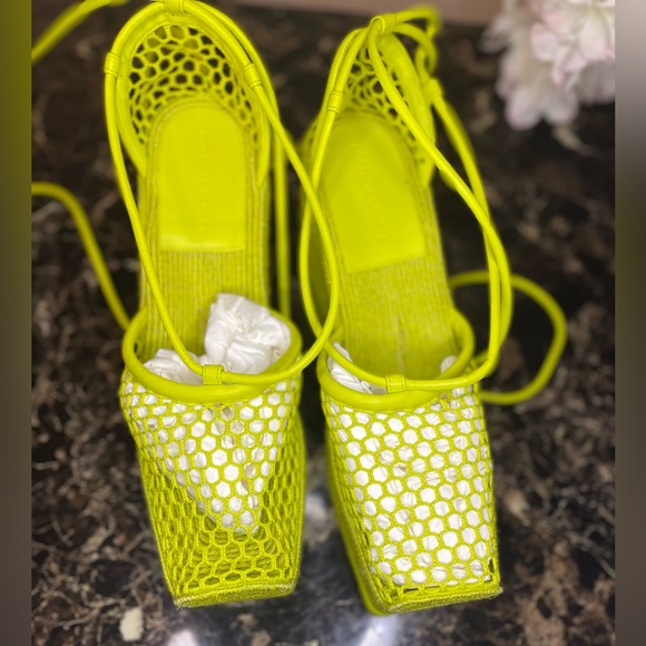 Botega veneta stretch kiwi green espadrilles - Picture 4 of 5